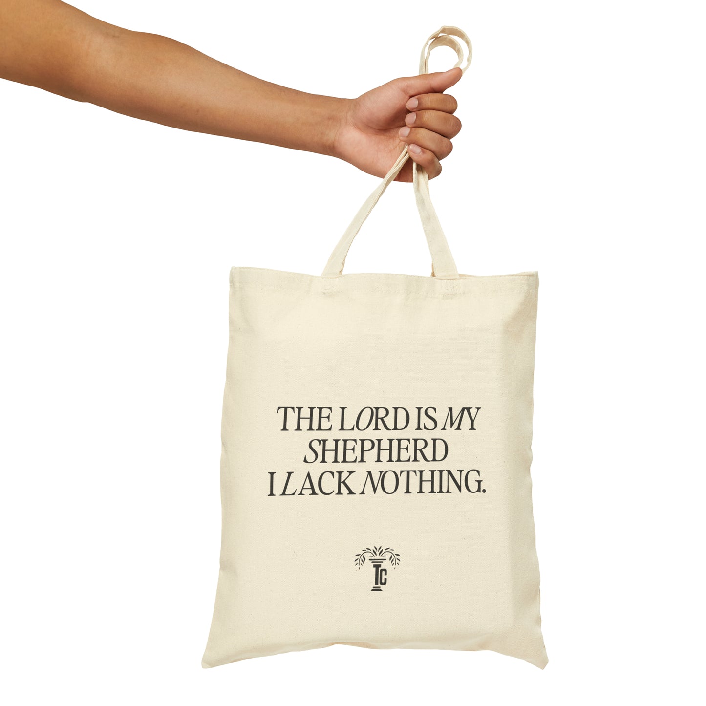 The Lord Is My Shepherd Canvas Tote