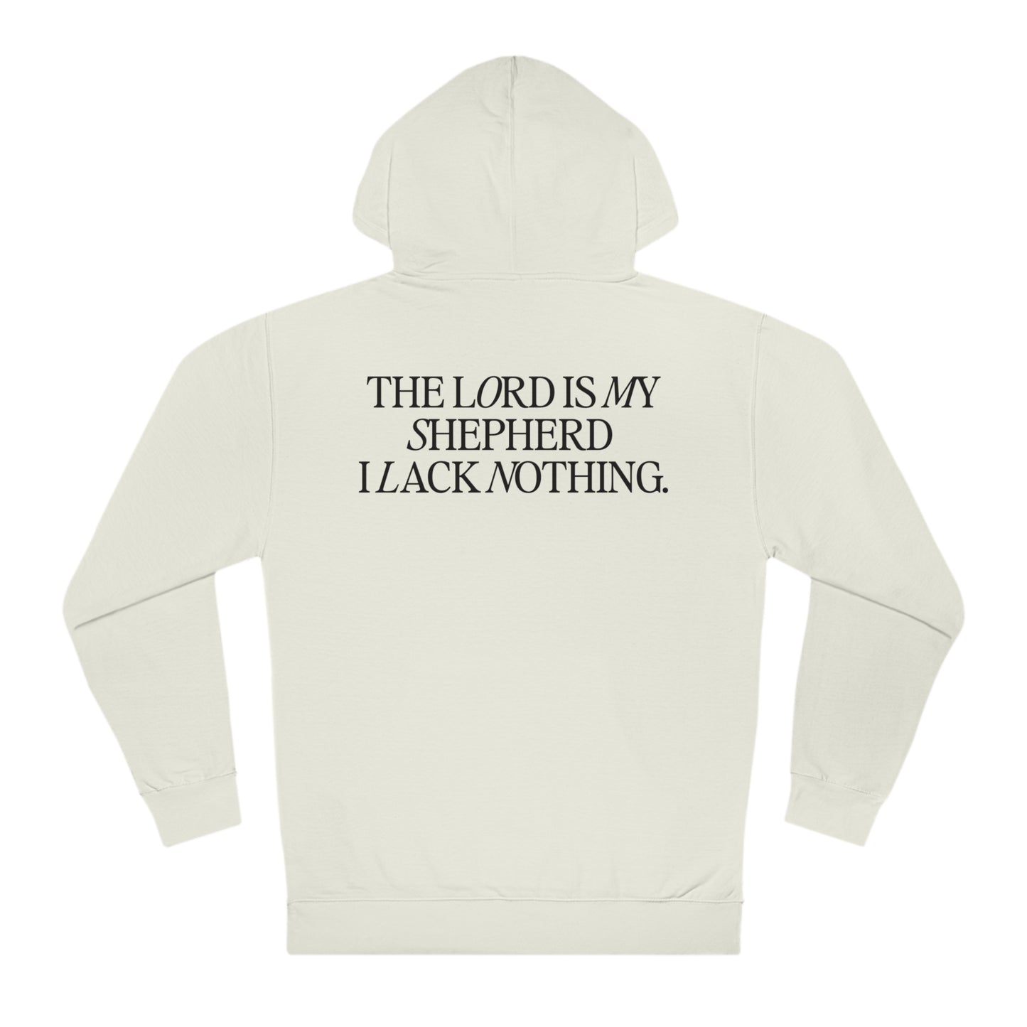 The Lord Is My Shepherd Hoodie, Beige